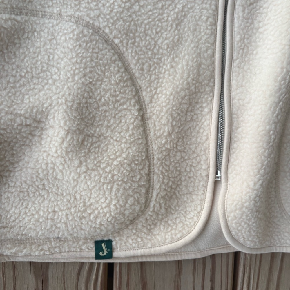 ** Jameson Whiskey White Green Fleece zip Up shacket sweater Small - Picture 5 of 8